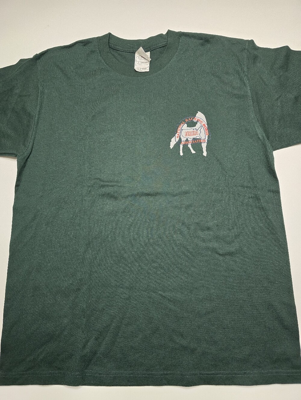 NRHA Men's Forest Green Crew Neck T-Shirt with Small Graphic